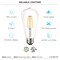 Luxrite ST19 LED Edison Light Bulbs 8W 75W Equivalent 800LM 4000K Cool White Dimmable E26 Base, 6PK LR21652-6PK - alternate 6